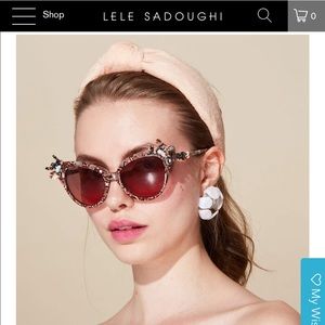 Lele Sadoughi Pink Terry Cloth Headband